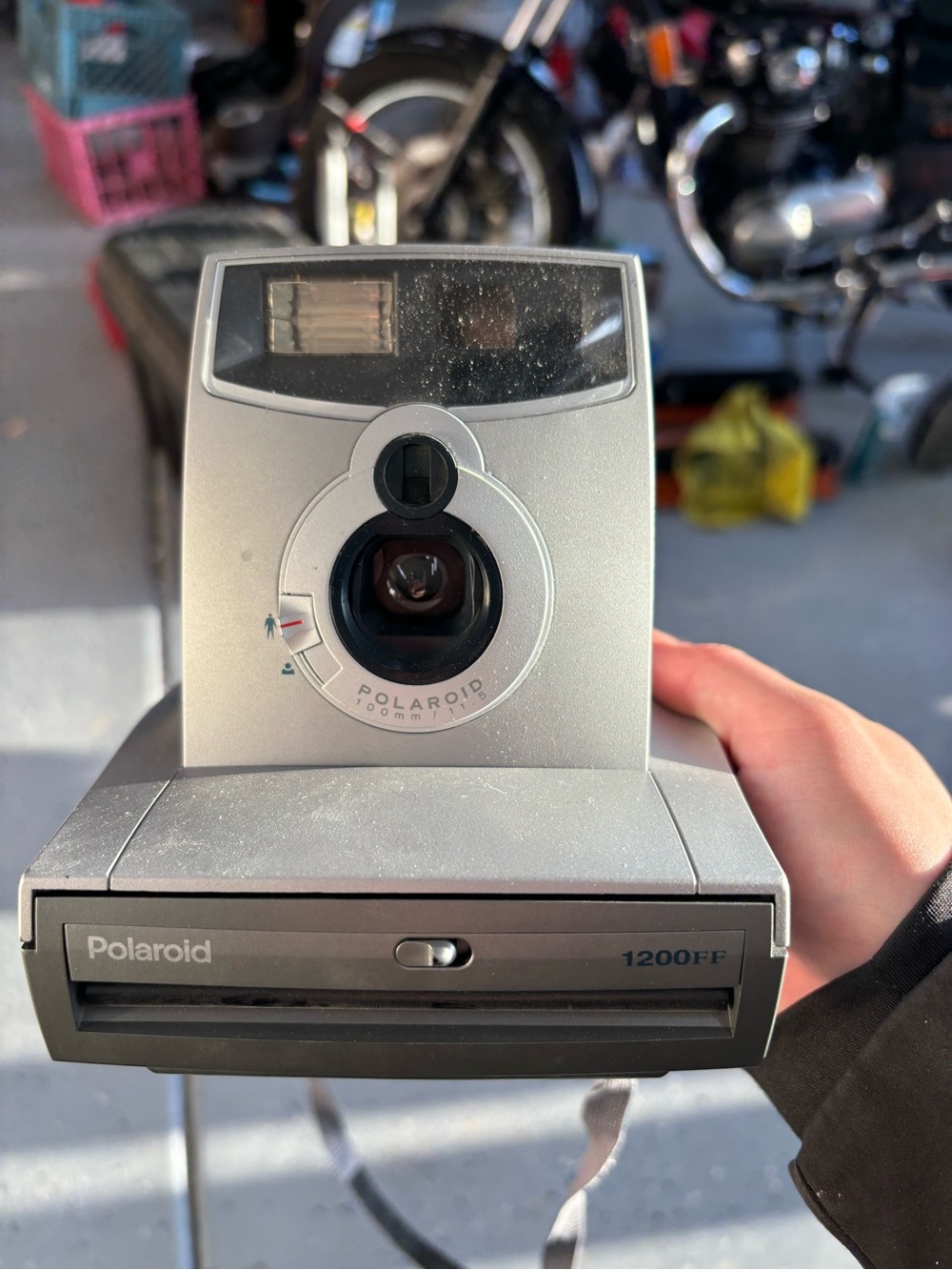 Polaroid Silver Instant Camera 1200FF
